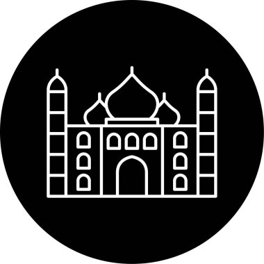 Taj Mahal Vektör Sembol Tasarımı
