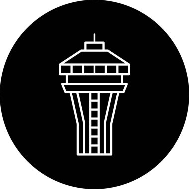  Uzay İğnesi Vektör Kabartma Simgesi Tasarımı