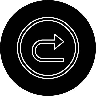 Sağa Döndür Vektör Sembol Tasarımı