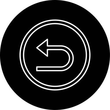 Sola Vektör Kabartma Simgesi Tasarımı