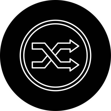 Karıştır Vektör Kabartma Simgesi Tasarımı