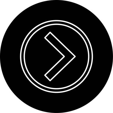 Sağ Sembol Vektör Şekil Simgesi Tasarımı