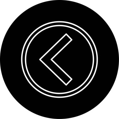 Sol Sembol Vektör Şekil Simgesi Tasarımı