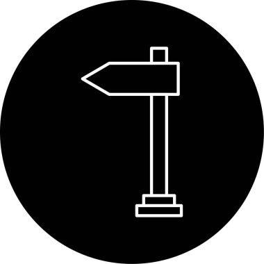 İmza Panosu Sol Vektör Sembol Tasarımı