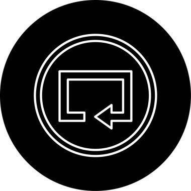 Dikdörtgen Ok Vektörü Sembol Tasarımı