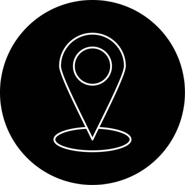 Konum Vektörü Şekil Simgesi Tasarımı