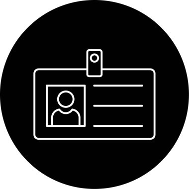 İş Kart Vektörü Glyph Simgesi Tasarımı