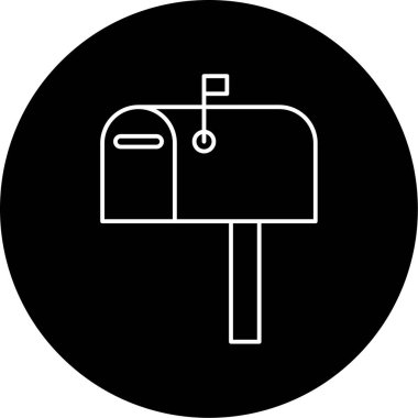 Posta Kutusu Vektör Simgesi Tasarımı