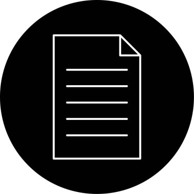 Sayfa Vektörü Şekil Simgesi Tasarımı