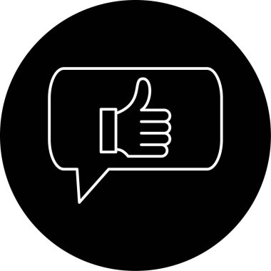 Geribildirim Vektörü Kabartma Simgesi Tasarımı