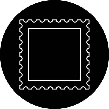 Pul Vektörü Kabartma Simgesi Tasarımı