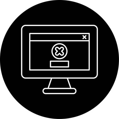 Hata Vektörü Kabartma Simgesi Tasarımı