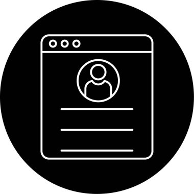 Profil Vektörü Simgesi Tasarımı