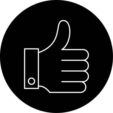 Baş Parmaklıklar Vector Glyph Simgesi Tasarımı