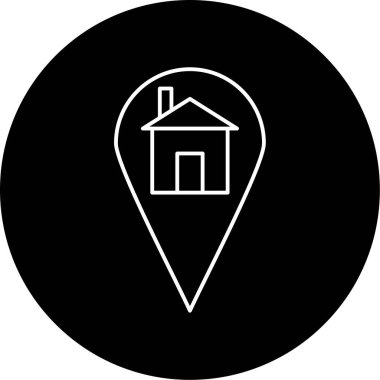  Adres Vektörü Şekil Simgesi Tasarımı