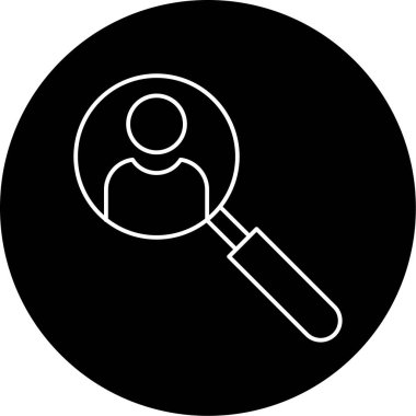 Arama Kişisi Vektörü Şekil Simgesi Tasarımı