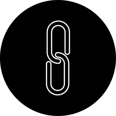 Bağlantı Vektörü Şekil Simgesi Tasarımı