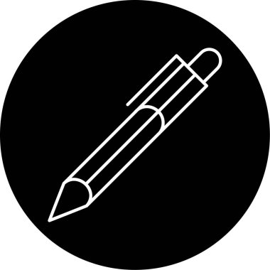 Kalem Vektörü Şekil Simgesi Tasarımı