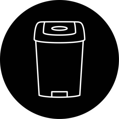  Çöp Kutusu Vektörü Şekil Simgesi Tasarımı