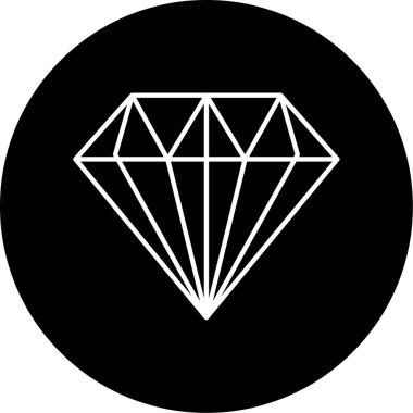 Elmas Vektörü Şekil Simgesi Tasarımı