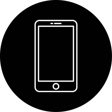 Cep Telefonu Vektörü Kabartma Simgesi Tasarımı