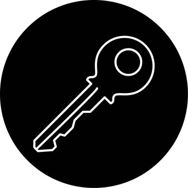 Anahtar Vektörü Şekil Simgesi Tasarımı