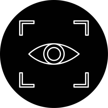 Odaklama Vektörü Kabartma Simgesi Tasarımı