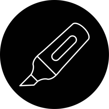 Vurgulayıcı Vektör Simge Tasarımı