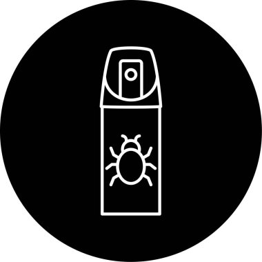 Hata Spreyi Vektörü Glyph Simgesi Tasarımı