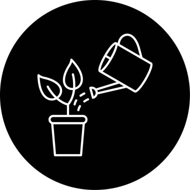 Sulama Vektörü Kabartma Simgesi Tasarımı