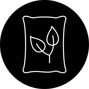 Tohum Torbası Vektör Şekil Simgesi Tasarımı