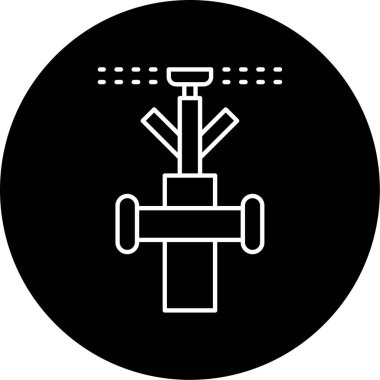 Fıskiye Vektörü Şekil Simgesi Tasarımı