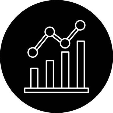 Çubuk Grafik Vektörü Simgesi Tasarımı