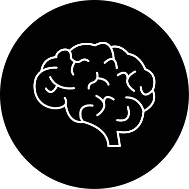 Brain Vector Glyph Icon Design