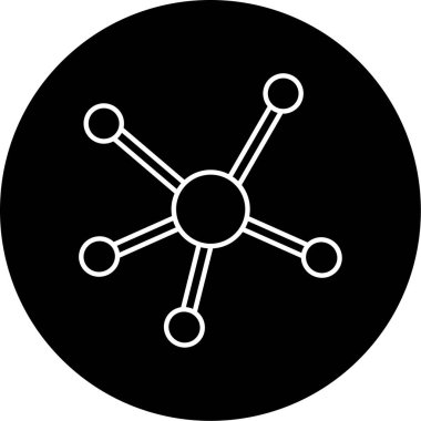 Bağlantılar Vektör Kabartma Simgesi Tasarımı