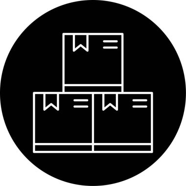 Paket Vektörü Şekil Simgesi Tasarımı