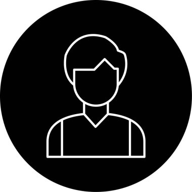 Çalışan Vektör Kabartma Simgesi Tasarımı