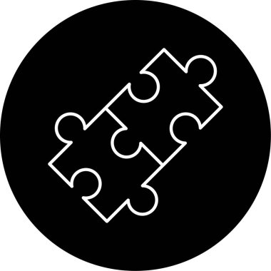  Bulmaca Vektörü Kabartma Simgesi Tasarımı