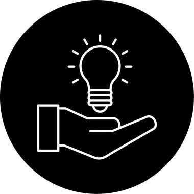 Çözüm Vektörü Kabartma Simgesi Tasarımı