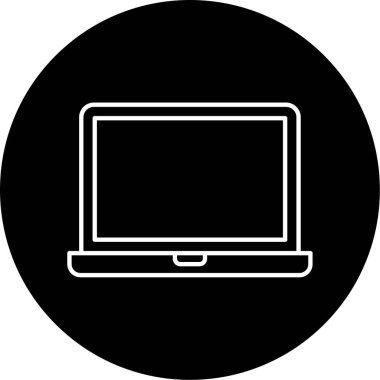 Laptop Vektör Simge Tasarımı