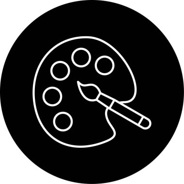 Renk Paleti Vektör Simgesi Tasarımı