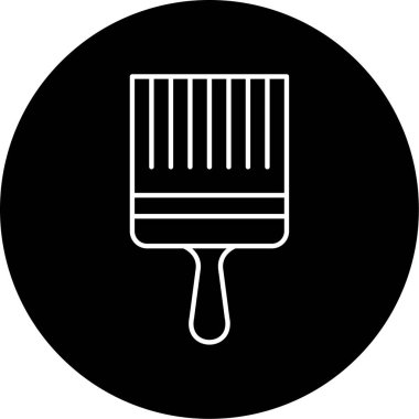 Boya Fırçası Vektör Kabartma Simgesi Tasarımı