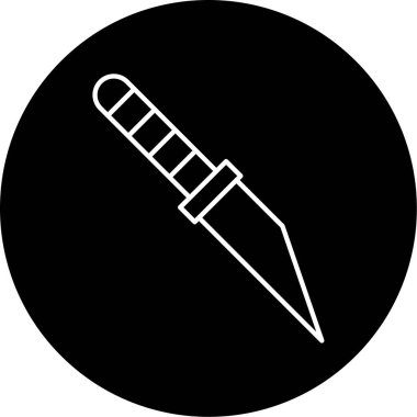 Dilimleme Aracı Vektör Kabartma Simgesi Tasarımı