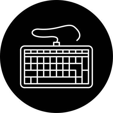 Klavye Vektörü Simge Tasarımı