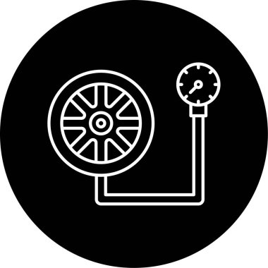  Lastik Metre Vektörü Kabartma Simgesi Tasarımı