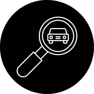 Arama Vektörü Kabartma Simgesi Tasarımı