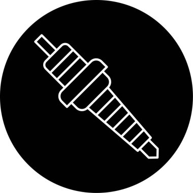 Otomobil Tıkacı Vektör Kabartma Simgesi Tasarımı