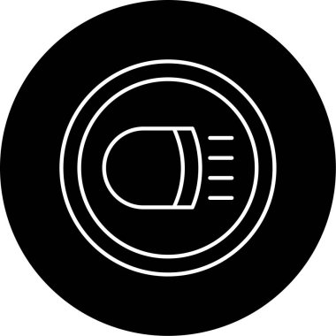 Baş Işıklar Vektör Sembol Tasarımı