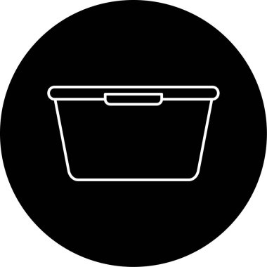 Plastik Kutu Vektörü Kabartma Simgesi Tasarımı