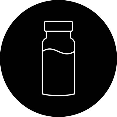 Şişeler Vektör Kabartma Simgesi Tasarımı